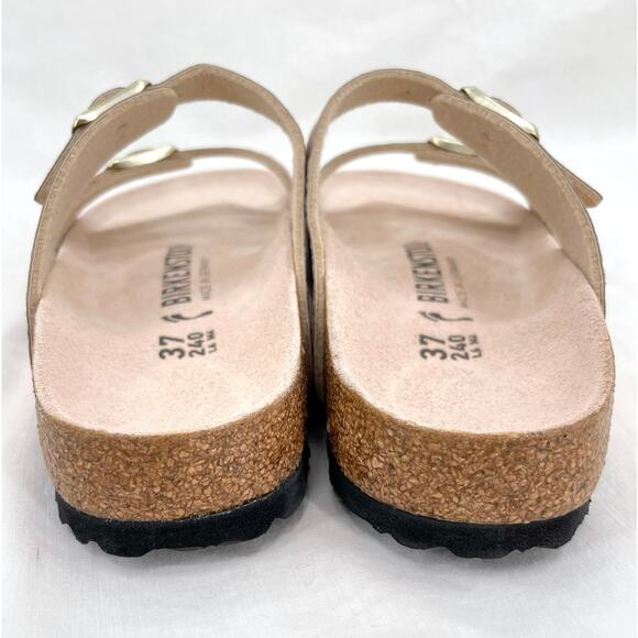 Birkenstock Sydney Sandal Copper Pebble Metallic Stones Suede Lined EU 37 | US 6 - Picture 6 of 8